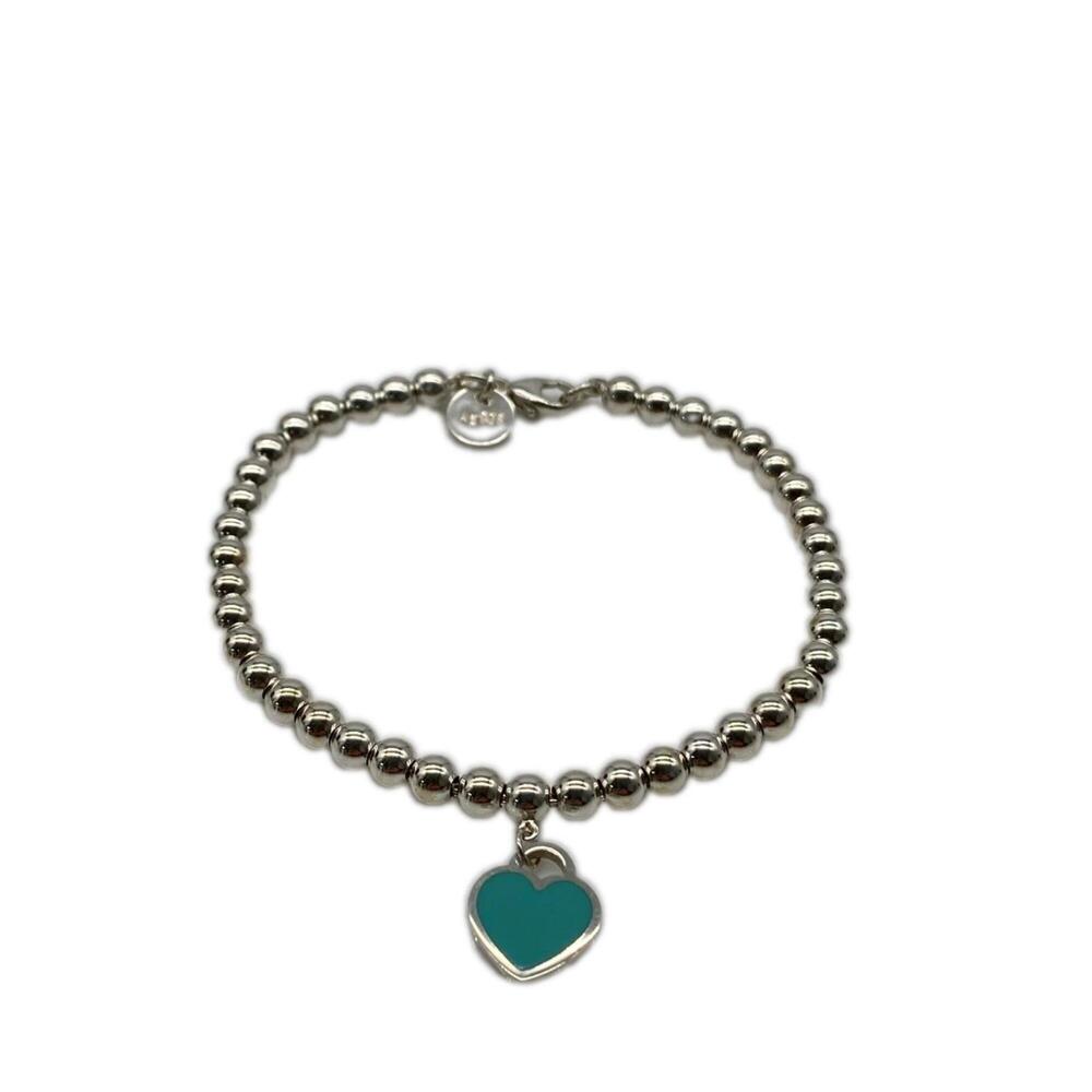 TIFFANY&Co. Tiffany Return to Bracelet SV925 60136706 Blue Silver Enamel Women's